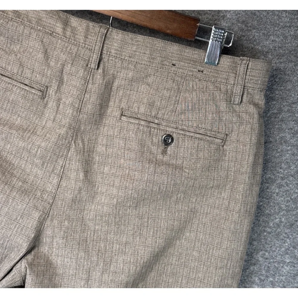 Banana Republic Relaxed Tapered Fit Pants‎ Mens 34x27 Altered Textured Gentleman
